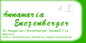 annamaria enczenberger business card